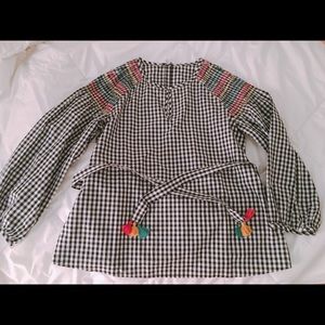 Madewell Smoked Gingham Top